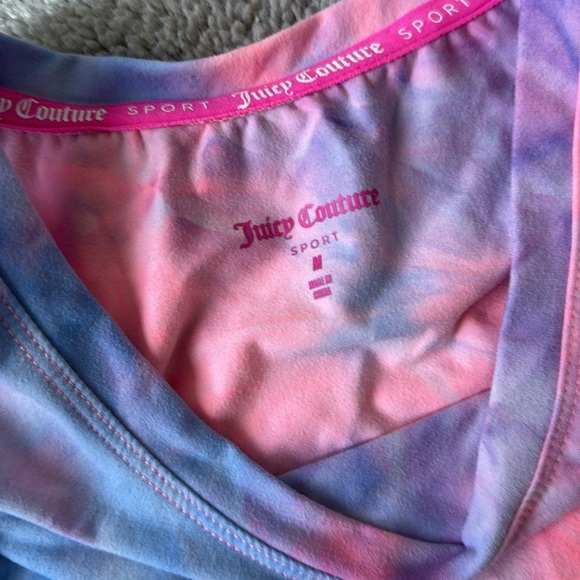 Juicy Couture Sport | Muscle Tee | Size Medium | Pink & Purple Tie-Dye - Picture 3 of 4